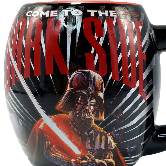 Star Wars Mug COME TO THE DARK SIDE Ceramic Starwars.com Darth Vader 18 oz. - Picture 2 of 9